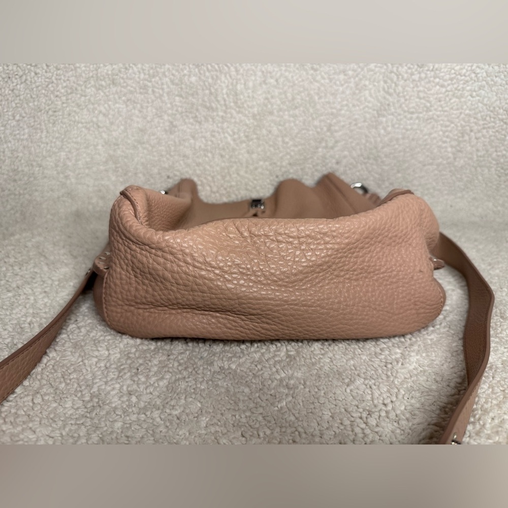 Rebecca Minkoff Darren Deerskin Leather Shoulder Bag Pink Slouchy Soft Classy - Picture 5 of 8